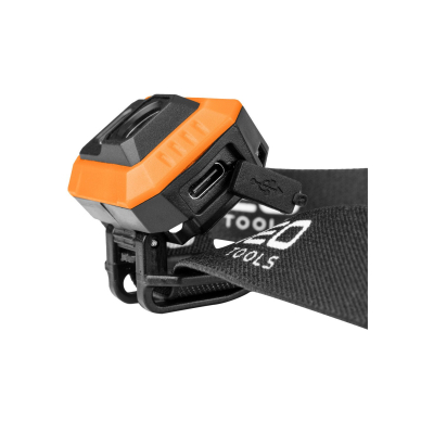 500 lm USB COB LED pakraunamas žibintas ant galvos 7