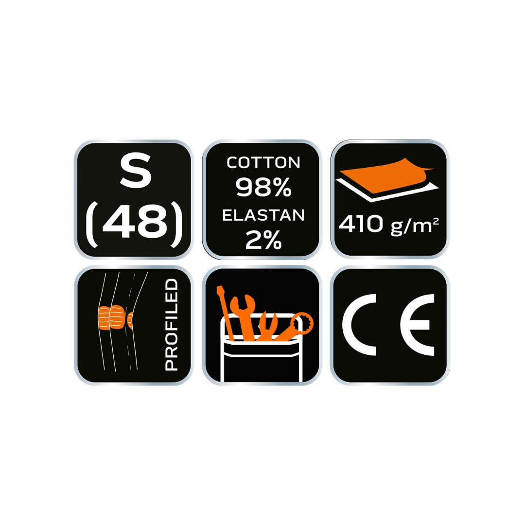 5 kišenės darbinės kelnės DENIM, juodos, S dydis 7 5 kišenės darbinės kelnės DENIM, juodos, S dydis 7