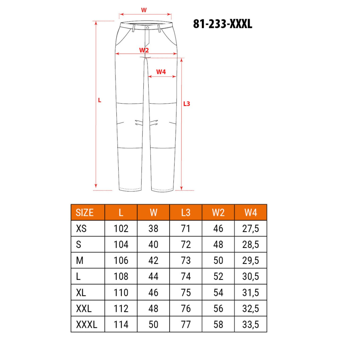 5 kišenės darbinės kelnės DENIM, juodos, XXXL dydis 6 5 kišenės darbinės kelnės DENIM, juodos, XXXL dydis 6