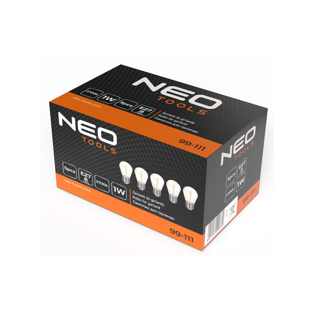 5 vnt. 1W, E27 lemputės girliandoms 1 5 vnt. 1W, E27 lemputės girliandoms 1