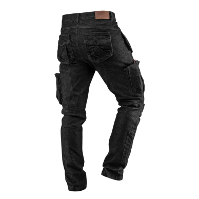 5 kišenės darbinės kelnės DENIM, juodos, XXL dydis 3
