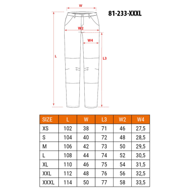 5 kišenės darbinės kelnės DENIM, juodos, XXXL dydis 6 5 kišenės darbinės kelnės DENIM, juodos, XXXL dydis 6