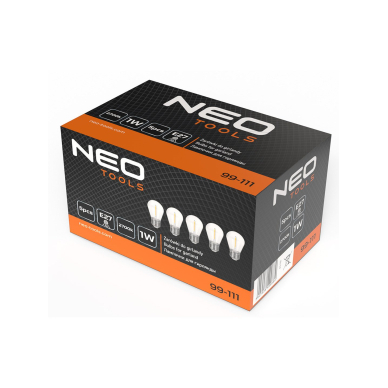 5 vnt. 1W, E27 lemputės girliandoms 1 5 vnt. 1W, E27 lemputės girliandoms 1