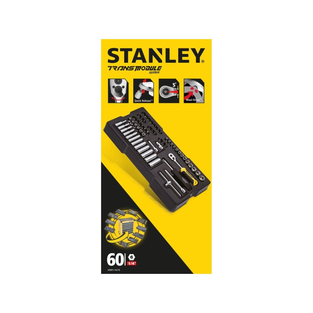 60vnt 1/4" Galvučių kompletas 1