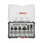 Bosch 6 daliu frezų kompl. 6 mm kotu, "Trim&Edging" 2607017468