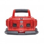 6-ių vietų akumuliatorių įkroviklis MILWAUKEE M1418 C6