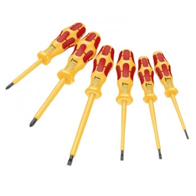 6-ių atsuktuvų rinkinys elektrikui WERA Kraftform VDE 1060 i/1062 i/6 6-ių atsuktuvų rinkinys elektrikui WERA Kraftform VDE 1060 i/1062 i/6