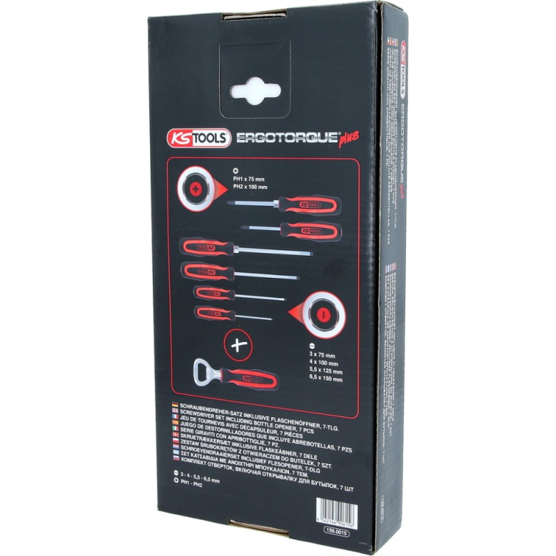 6 dalių atsuktuvų rinkinys KS TOOLS su priedu 3 6 dalių atsuktuvų rinkinys KS TOOLS su priedu 3
