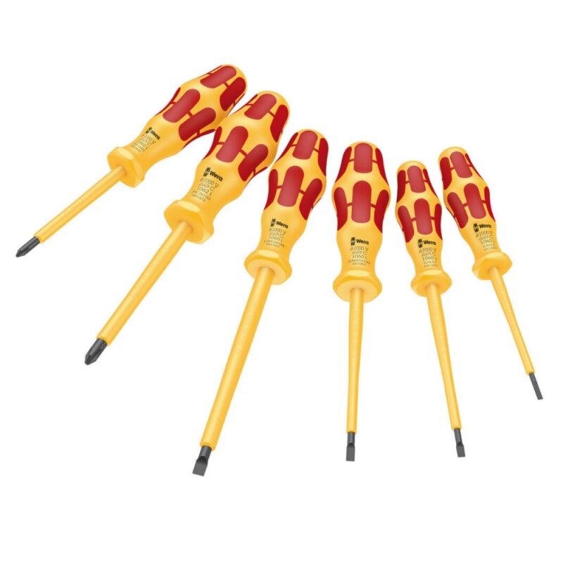 6-ių atsuktuvų rinkinys elektrikui WERA Kraftform VDE 1060 i/1062 i/6 6-ių atsuktuvų rinkinys elektrikui WERA Kraftform VDE 1060 i/1062 i/6