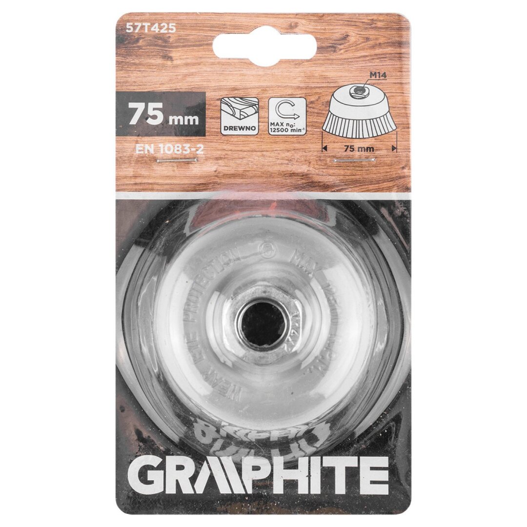 75 mm nailono užpakalio šepetėlis, M14 1