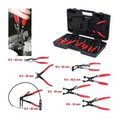 7 dalių replių aušinimo žarnų sąvaržoms rinkinys KS TOOLS 5