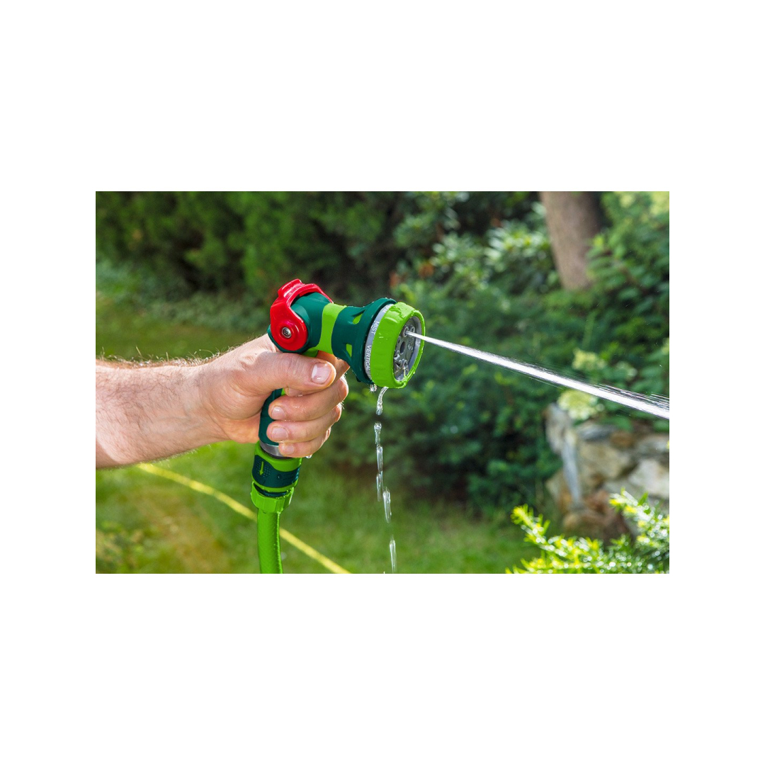 8 raštų purkštuvas su nykščiu valdomu purkštuvu 6