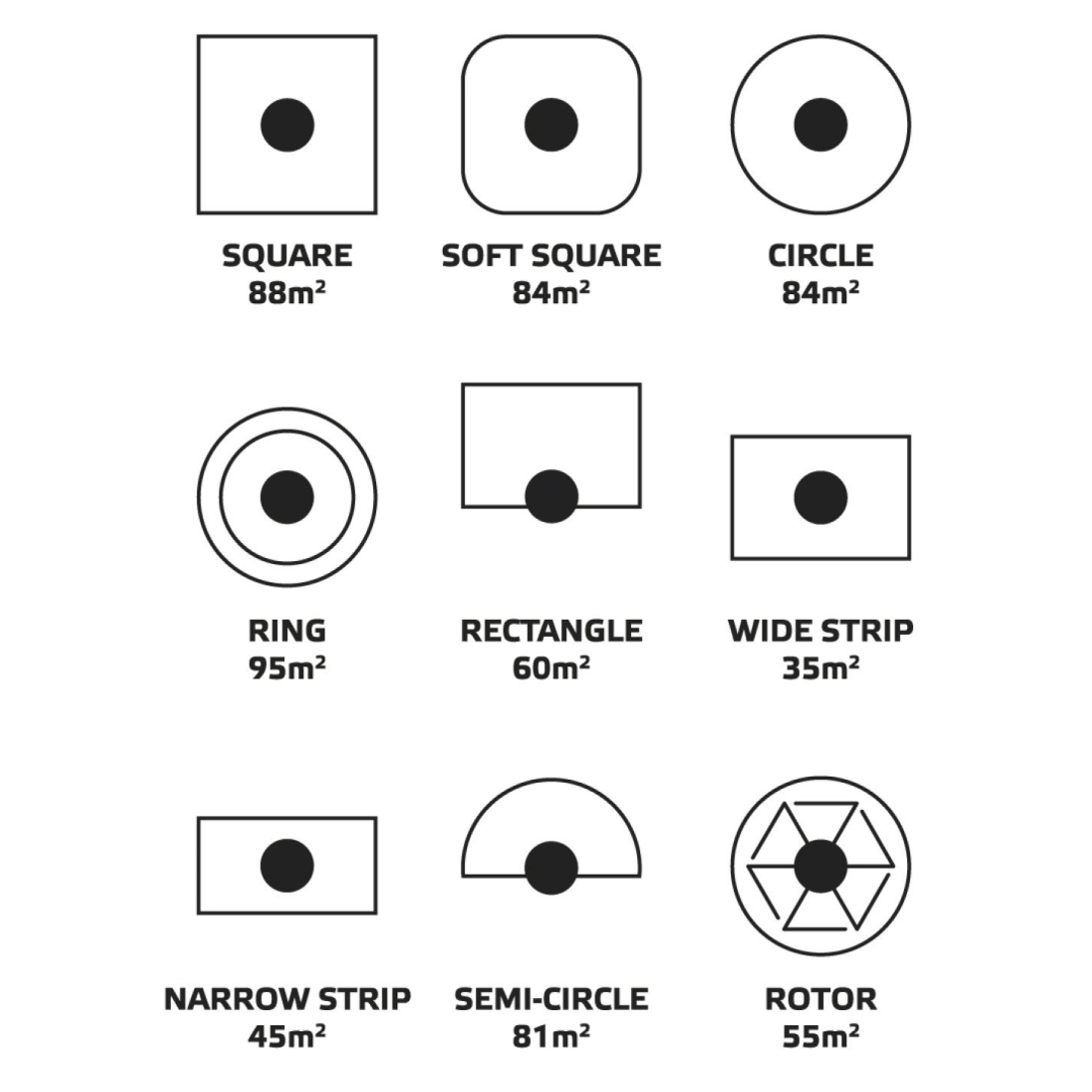 9 funkcijų bokštinis purkštuvas, plastikinis pagrindas 4 9 funkcijų bokštinis purkštuvas, plastikinis pagrindas 4