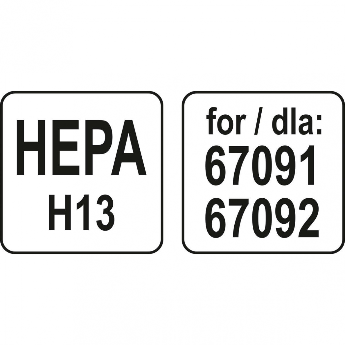 Filtras HEPA H13 dulkių siurbliui Lund (skirta 67091, 67092) 4 Filtras HEPA H13 dulkių siurbliui Lund (skirta 67091, 67092) 4