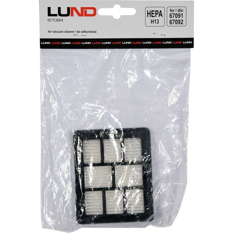 Filtras HEPA H13 dulkių siurbliui Lund (skirta 67091, 67092) 3 Filtras HEPA H13 dulkių siurbliui Lund (skirta 67091, 67092) 3