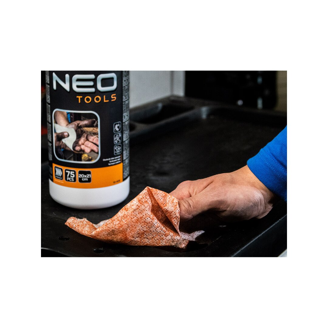 Abrazyvinės servetėlės rankoms plauti, paviršiams  valyti, 75 vnt., 20x21 2