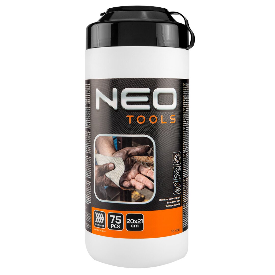 Abrazyvinės servetėlės rankoms plauti, paviršiams valyti, 75 vnt., 20x21 4 Abrazyvinės servetėlės rankoms plauti, paviršiams valyti, 75 vnt., 20x21 4