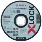 Abrazyvinis pjovimo diskas Bosch X-LOCK Expert Inox +Metal, 125 × 1 × 22,23 mm