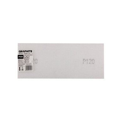 Abrazyvinis tinklelis baltas 115 x 280 mm, P120 1