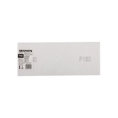 Abrazyvinis tinklelis baltas 115 x 280 mm, p180 1