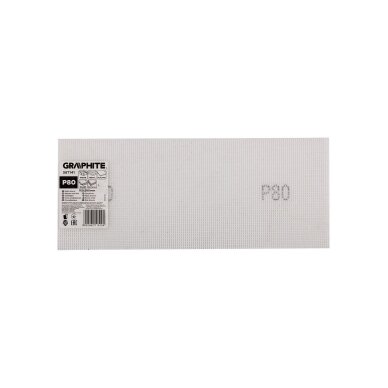 Abrazyvinis tinklelis baltas 115 x 280 mm, p80 1