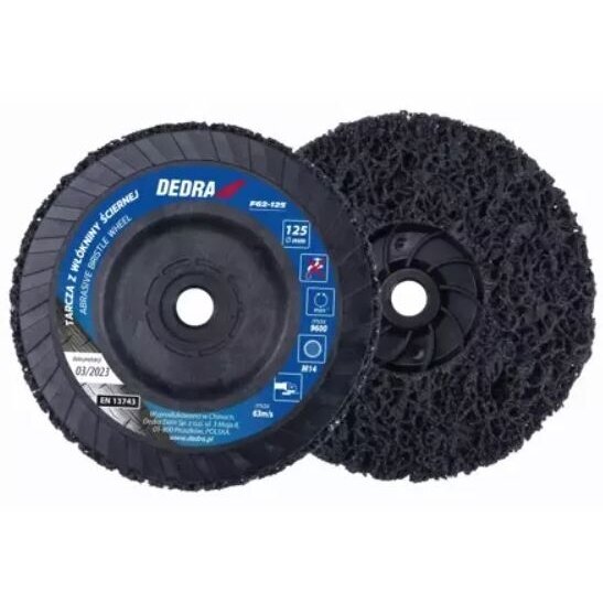 Abrazyvinis diskas Dedra F62-125, M14, 125 mm 1 Abrazyvinis diskas Dedra F62-125, M14, 125 mm 1