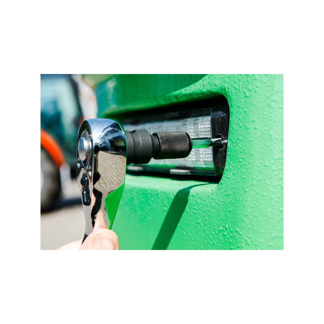 Adapteris nuo 1/2 colio kvadrato iki 1/4 colio šešiakampio 5 Adapteris nuo 1/2 colio kvadrato iki 1/4 colio šešiakampio 5