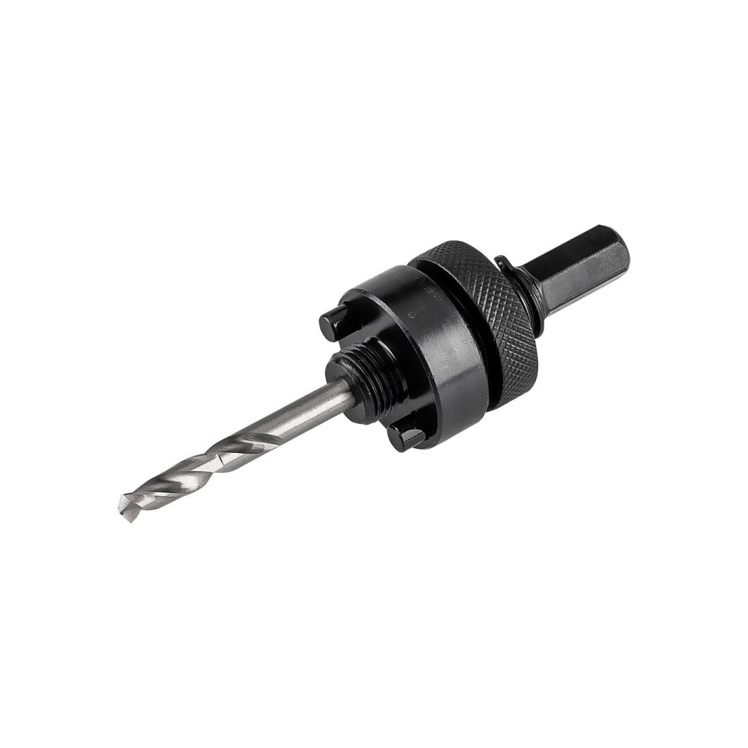 Adapteris su centravimo grąžtu bimetaliniams skylių pjūklams 32–152 mm, šešiakampis 3