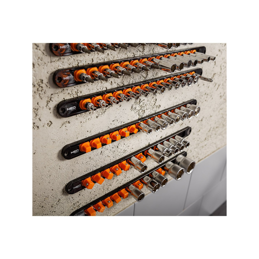 Adapterių laikikliai 1/4„“, 3/8„“, 1/2„“ - 6 vnt. rinkinys. 3 Adapterių laikikliai 1/4„“, 3/8„“, 1/2„“ - 6 vnt. rinkinys. 3