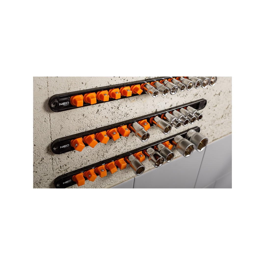 Adapterių laikikliai 1/4„“, 3/8„“, 1/2„“ - 6 vnt. rinkinys. 4 Adapterių laikikliai 1/4„“, 3/8„“, 1/2„“ - 6 vnt. rinkinys. 4