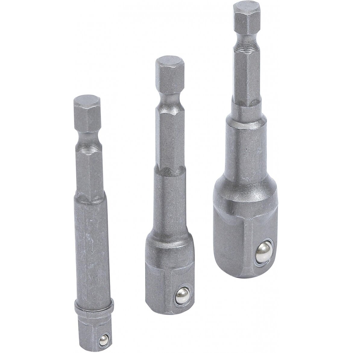 Adapterių komplektas | 6.3 mm (1/4") antgalis | 6.3 mm (1/4") / 10 mm (3/8") / 12,5 mm (1/2") | 3 vnt. (8204)