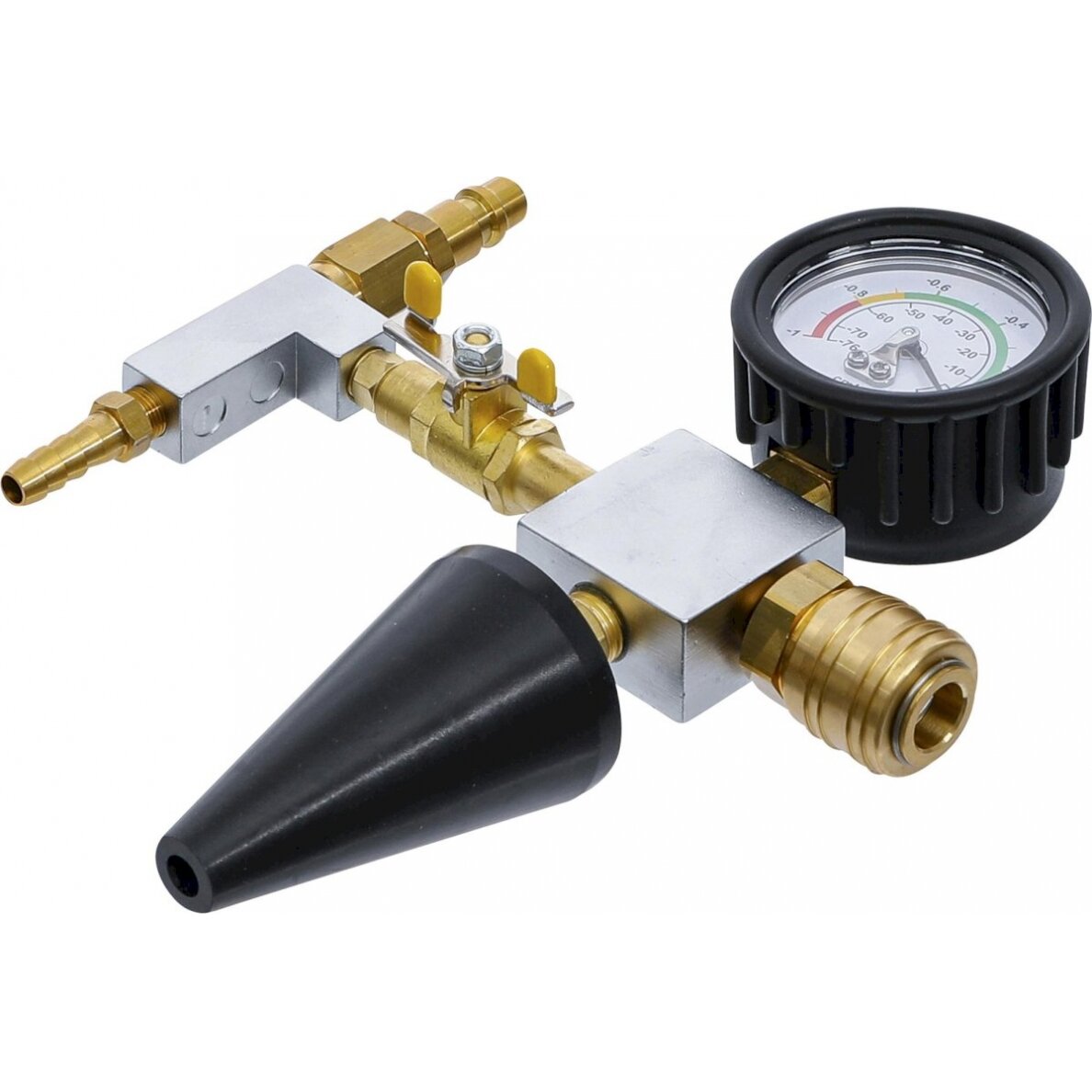 Adapteris aušinimo sistemai su manometru iš rinkinio BGS 1773 (1773-3) Adapteris aušinimo sistemai su manometru iš rinkinio BGS 1773 (1773-3)