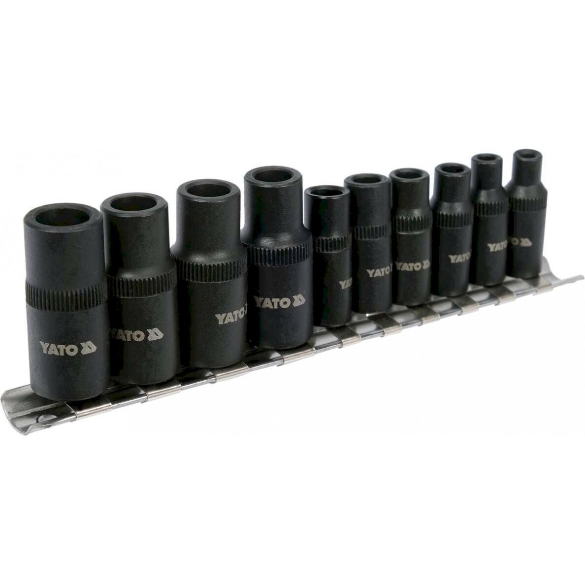 Adapterių rinkinys sriegikliams | 6,3 mm (1/4") / 10 mm (3/8") | 10 vnt. (YT-29280)