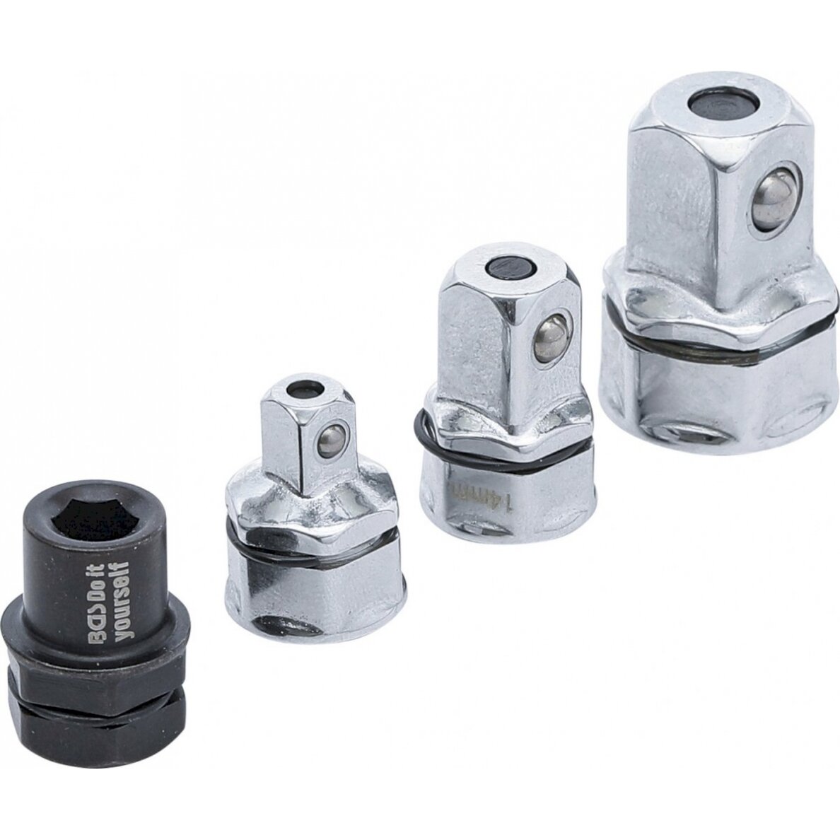 Adapterių rinkinys terkšliniams raktams | 4 vnt. (98210) Adapterių rinkinys terkšliniams raktams | 4 vnt. (98210)