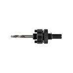 Adapteris su centravimo grąžtu bimetaliniams skylių pjūklams 32–152 mm, šešiakampis