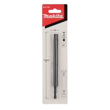 Adapteris smūginiams suktuvams Makita B-57738, 150MM, 1/4" - 3/8" 3 Adapteris smūginiams suktuvams Makita B-57738, 150MM, 1/4" - 3/8" 3