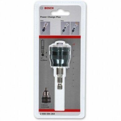 Adapteris Bosch PC Plus 3/8" 8,7mm, L=75mm, 2608594264 1 Adapteris Bosch PC Plus 3/8" 8,7mm, L=75mm, 2608594264 1