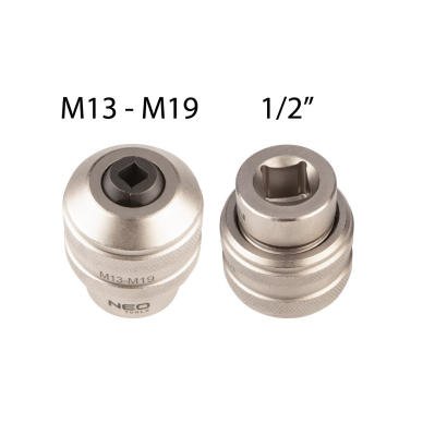 Adapteris sriegimo įrankiams, 1/2 " DR M13-M19 8