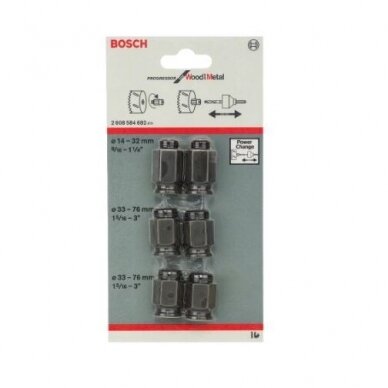 Adapterių komplektas seno tipo karūnoms Bosch, 6-ių dalių, 2608584682 1 Adapterių komplektas seno tipo karūnoms Bosch, 6-ių dalių, 2608584682 1