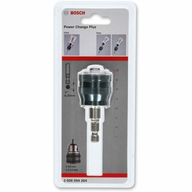 Adapteris Bosch PC Plus 3/8" 8,7mm, L=75mm, 2608594264 1 Adapteris Bosch PC Plus 3/8" 8,7mm, L=75mm, 2608594264 1