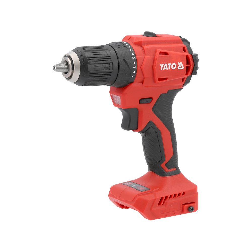 Akumuliatorinis bešepetėlinis gręžtuvas 18V 45NM | be baterijos (YT-827790)