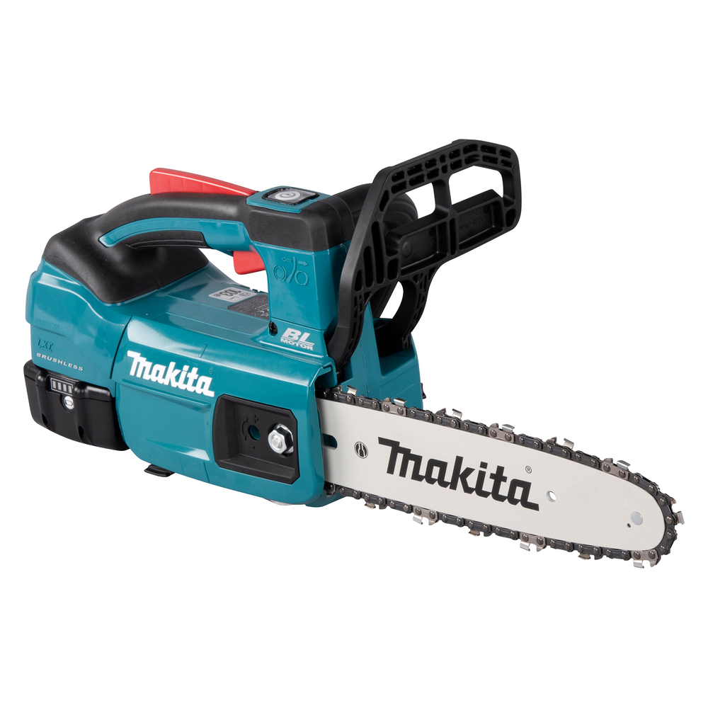 Akumuliatorinis grandininis pjūklas Makita DUC254RTE, 18 V, 2x5,0 Ah, 25 cm 2 Akumuliatorinis grandininis pjūklas Makita DUC254RTE, 18 V, 2x5,0 Ah, 25 cm 2