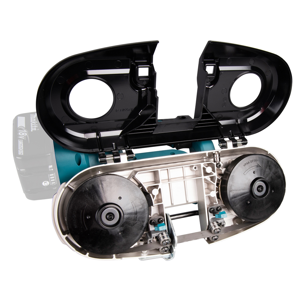 Akumuliatorinis juostinis pjūklas Makita DPB184Z, 18 V, (be akum. ir krov.) 4