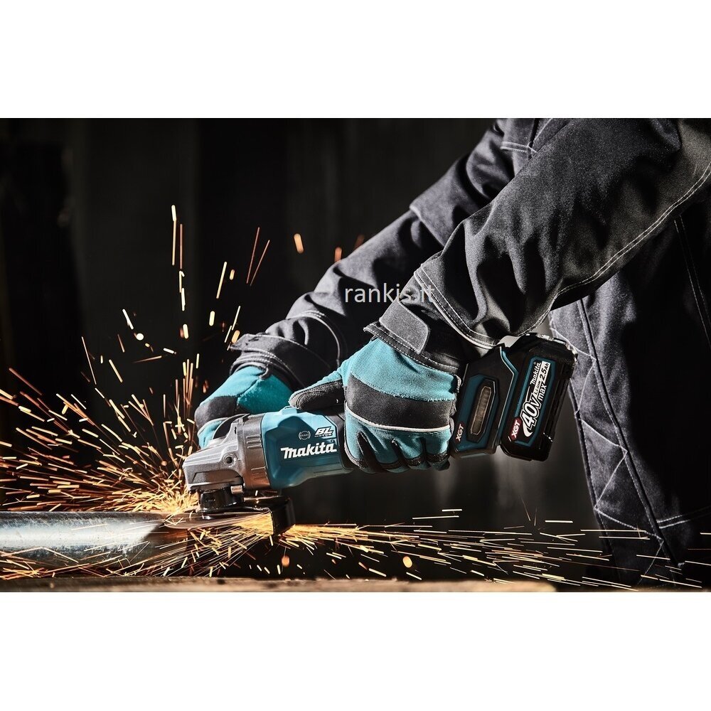 Akumuliatorinis kampinis šlifuoklis XGT ® 40Vmax Makita GA005GM201, 2x4,0Ah 12 Akumuliatorinis kampinis šlifuoklis XGT ® 40Vmax Makita GA005GM201, 2x4,0Ah 12