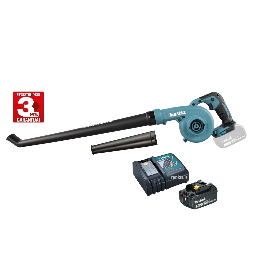 Akumuliatorinis pūstuvas Makita DUB186SFX1; 18 V; 1x3,0 Ah akum.