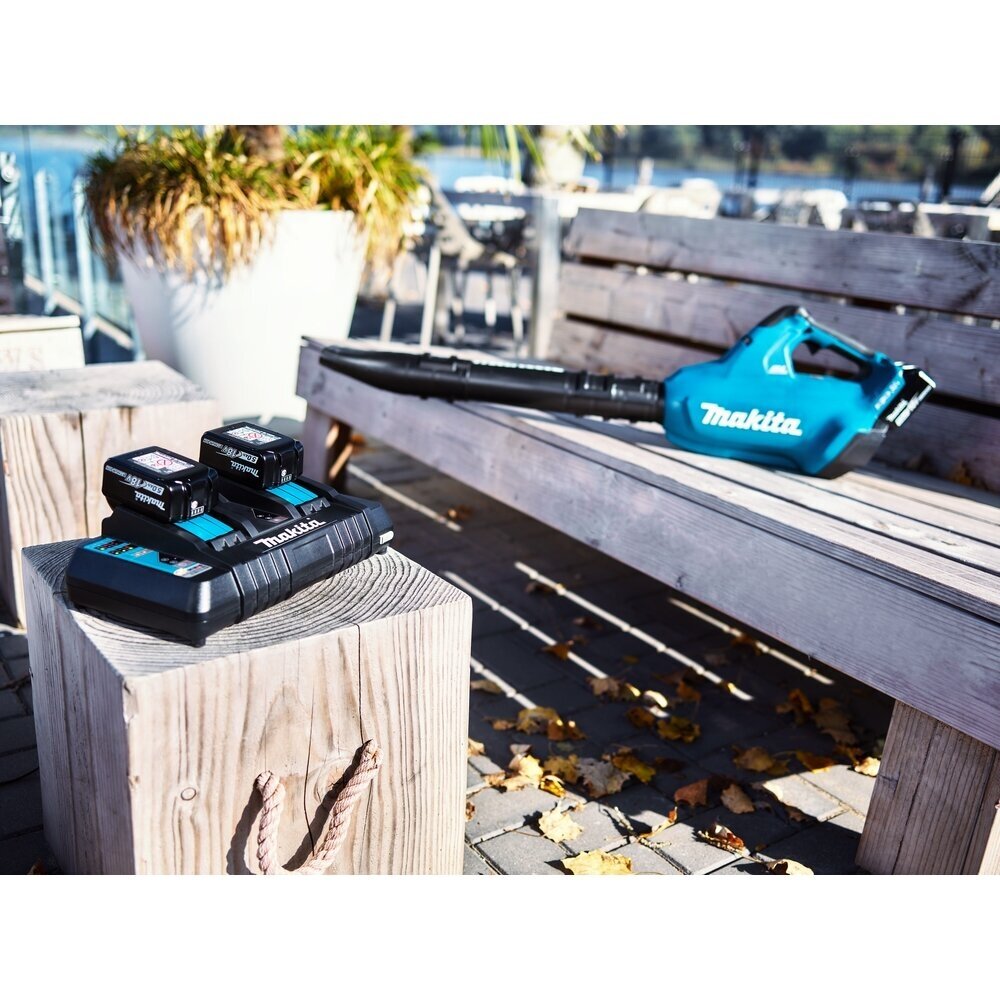 Akumuliatorinis pūstuvas Makita DUB362PT4, 4x5Ah, dvigubas kroviklis 6 Akumuliatorinis pūstuvas Makita DUB362PT4, 4x5Ah, dvigubas kroviklis 6