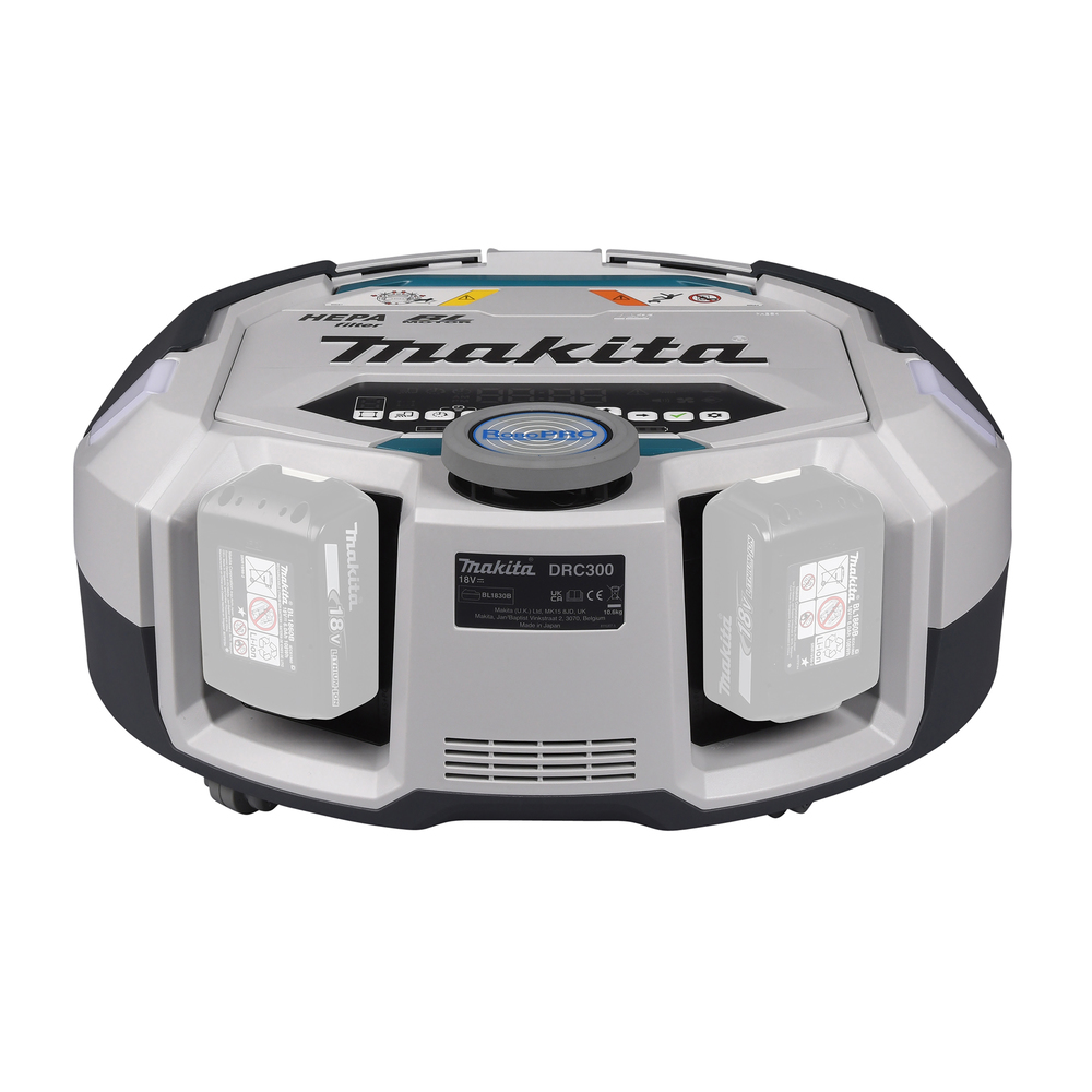 Akumuliatorinis siurblys-robotas Makita DRC300Z, 2x18 V, Li-Ion, (be akum. ir krov.) 4