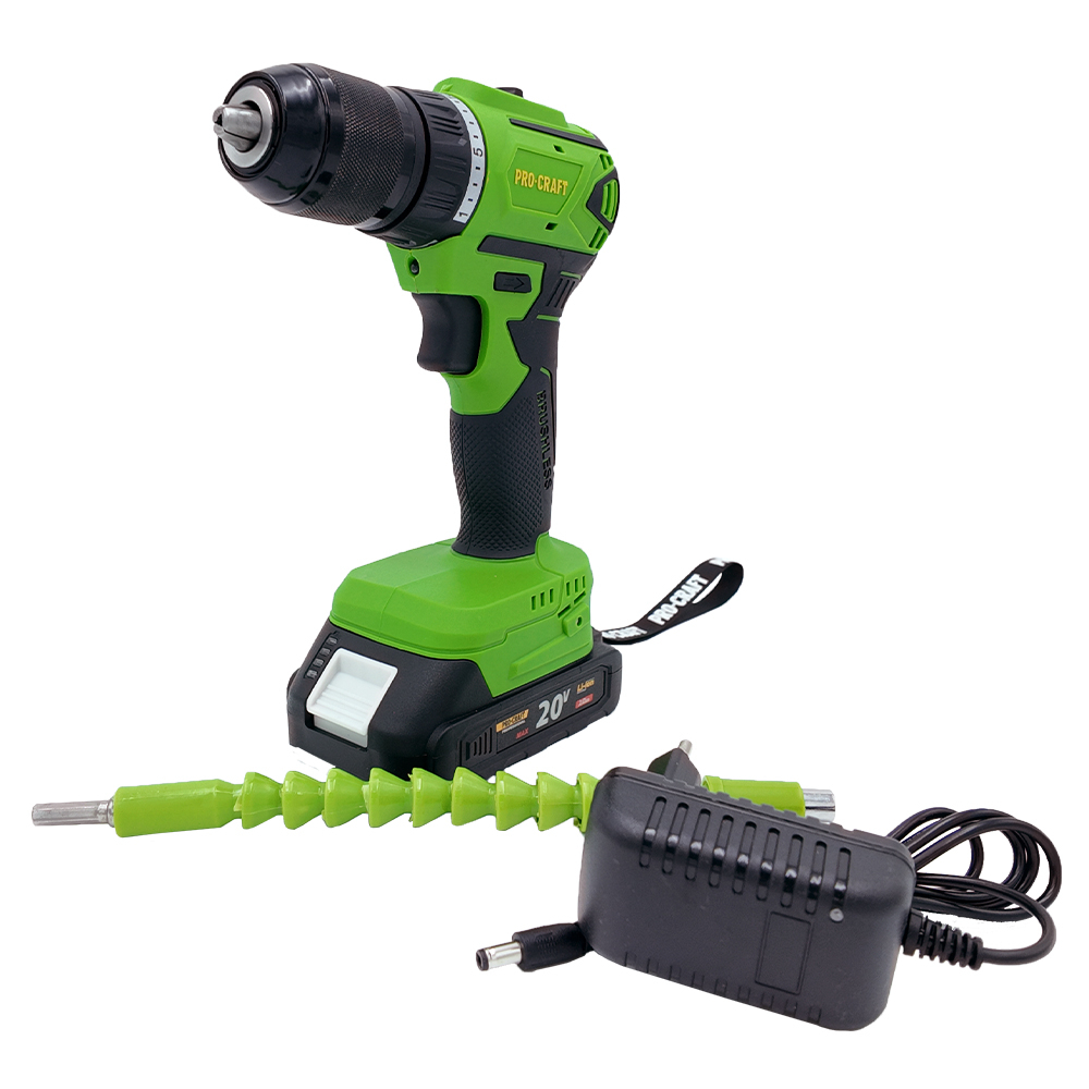 Akumuliatorinis suktuvas - gręžtuvas ProCraft PA18LiN, 20 V, 2 Ah 8 Akumuliatorinis suktuvas - gręžtuvas ProCraft PA18LiN, 20 V, 2 Ah 8