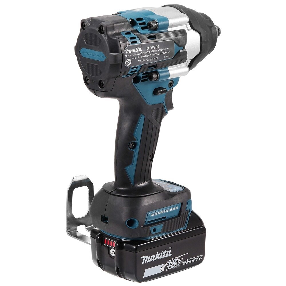 Akumuliatorinis smūginis veržliasukis MAKITA DTW700Z, 18V, 1/2", 700/1000 Nm 5