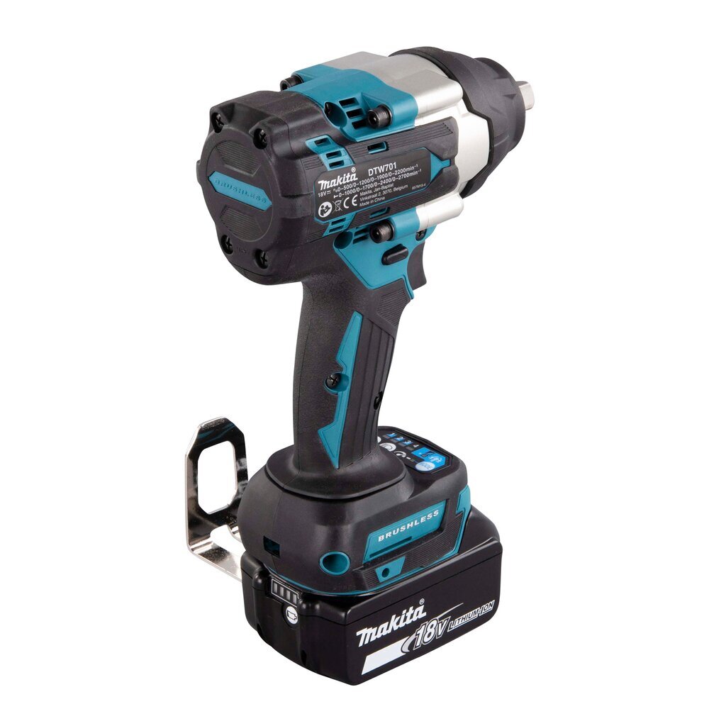Akumuliatorinis smūginis veržliasukis MAKITA DTW701Z, 18V, 1/2", 700/1000 Nm 8